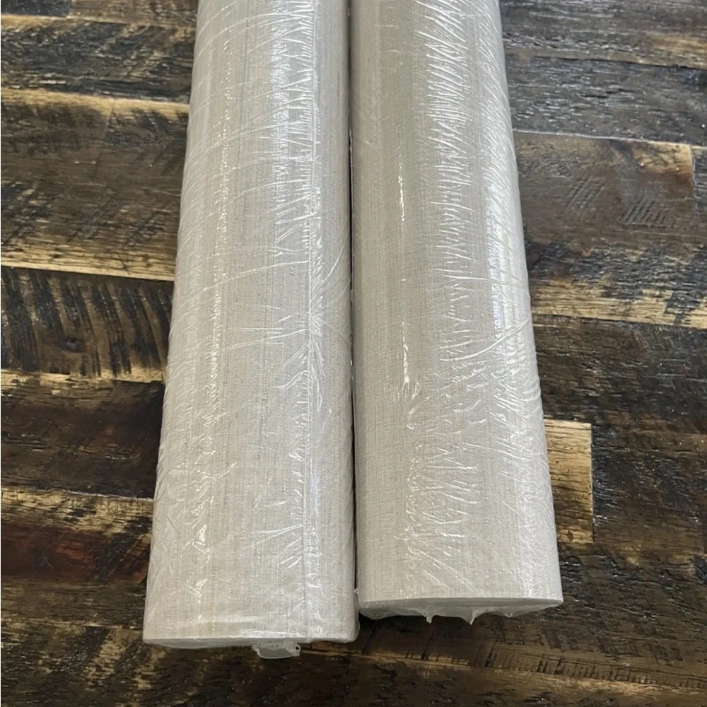 NWT JANNELLI & VOLPI Vinyl Wallpaper 6845 Soie Tropicale 2 Double Rolls Beige